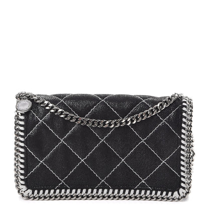 Stella McCartney Shaggy Deer Quilted Falabella Crossbody Bag Black 1 of 8