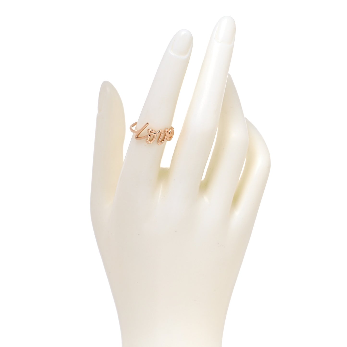 18K Rose Gold Paloma's Graffiti Love Ring 54 7
