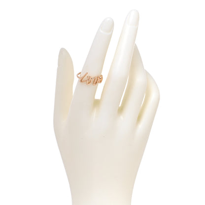 Tiffany 18K Rose Gold Paloma's Graffiti Love Ring 54 7 2 of 5