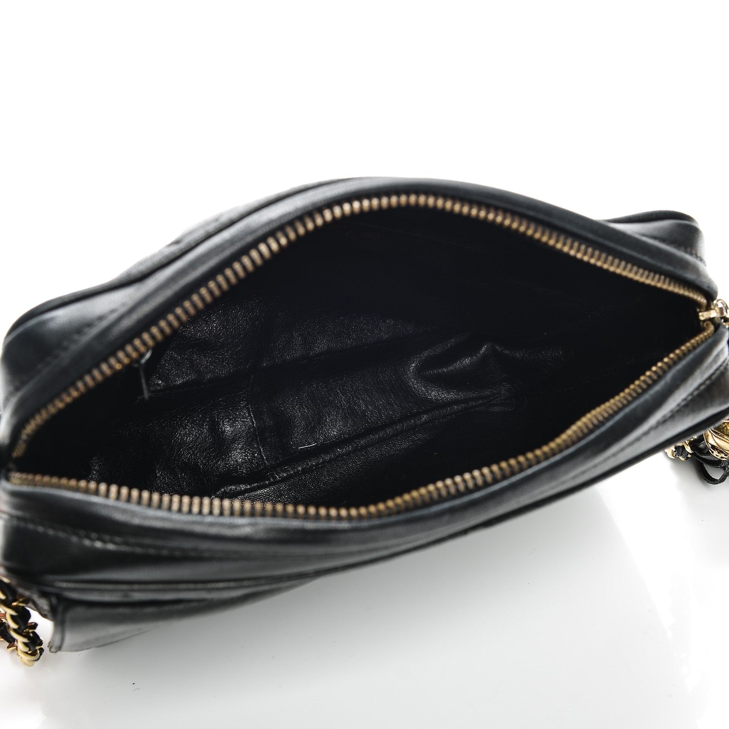 Chanel Lambskin Quilted Tassel Camera Case Black 5 of 9