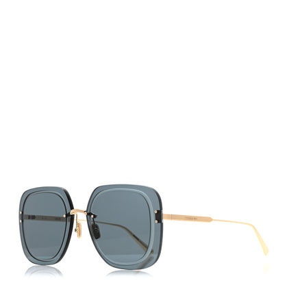 Christian Dior UltraDior SU Sunglasses Gold Blue 1 of 9