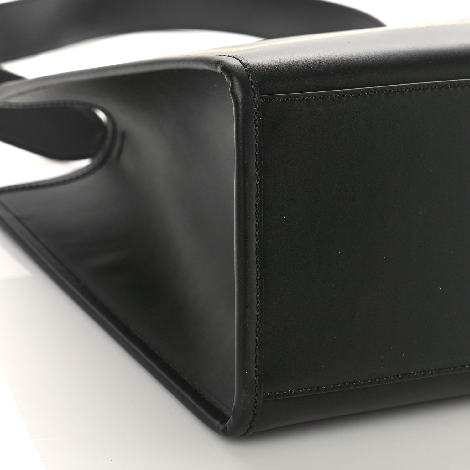Fendi X VERSACE Calfskin Plexiglass Fendace Medium Fendi Sunshine Shopper Tote Black 7 of 8