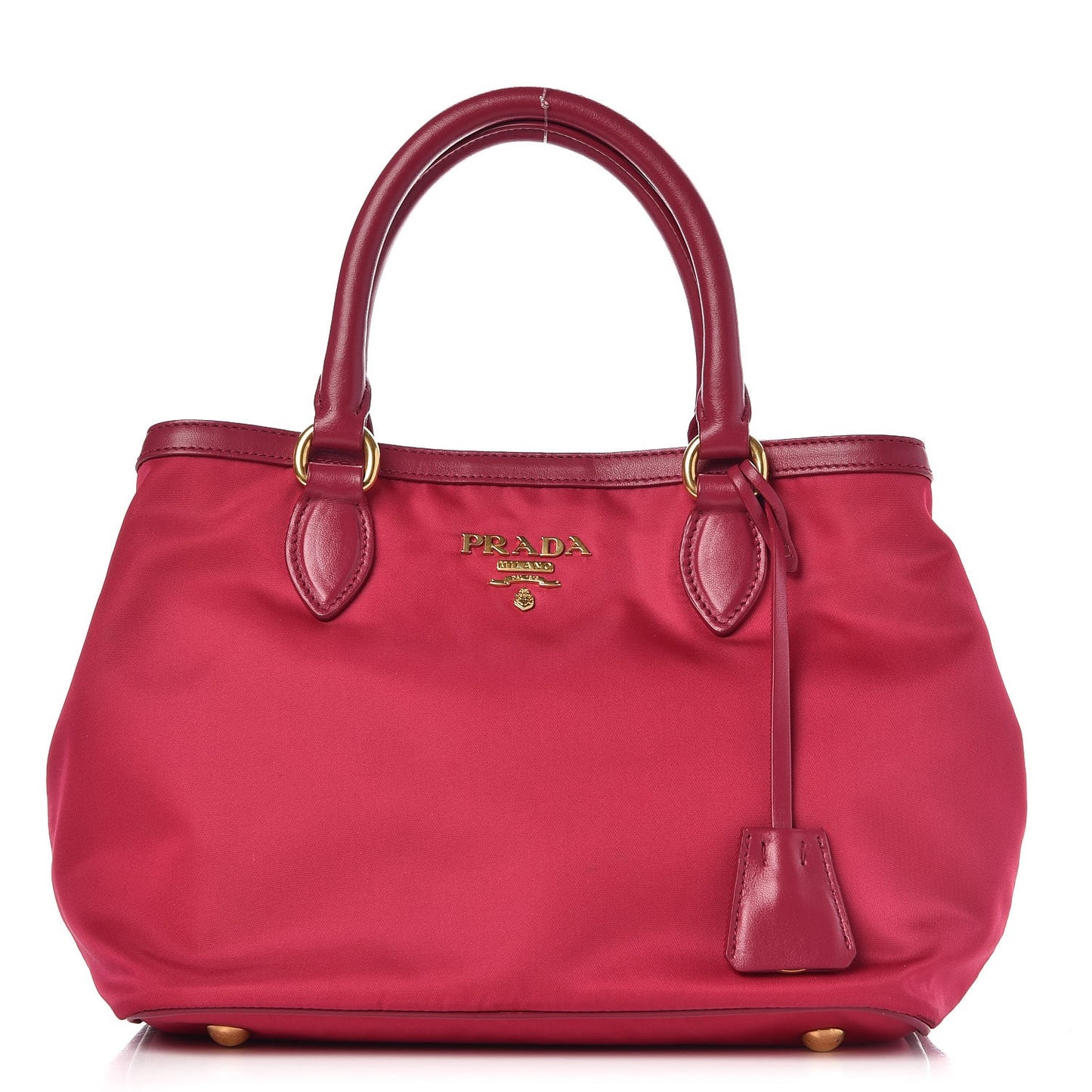 Nylon Tessuto Soft Calf Tote Ibisco