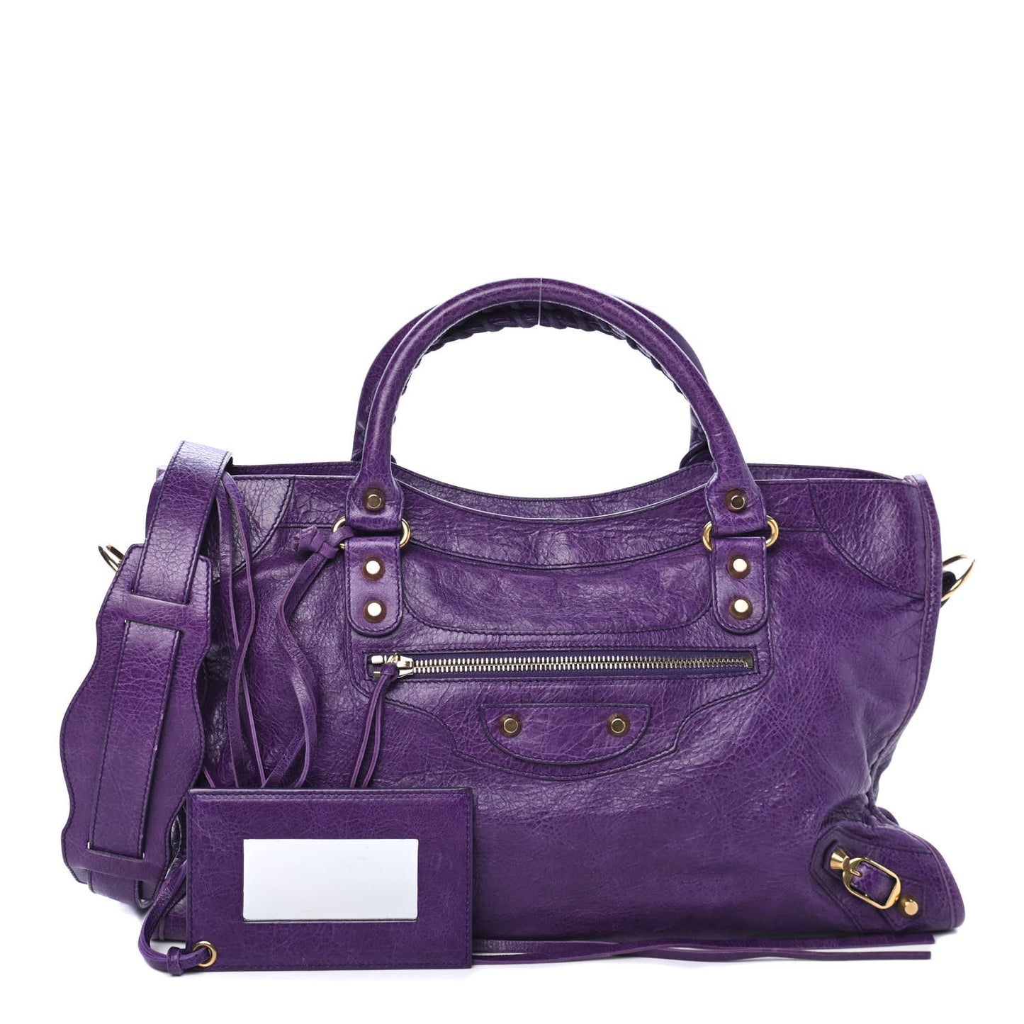 Agneau Classic Gold Hardware City Dark Violet