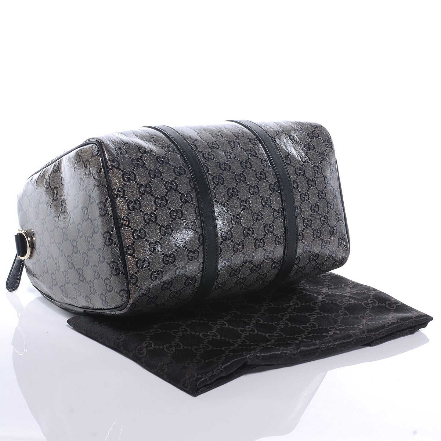 Crystal Monogram Joy Medium Boston Black