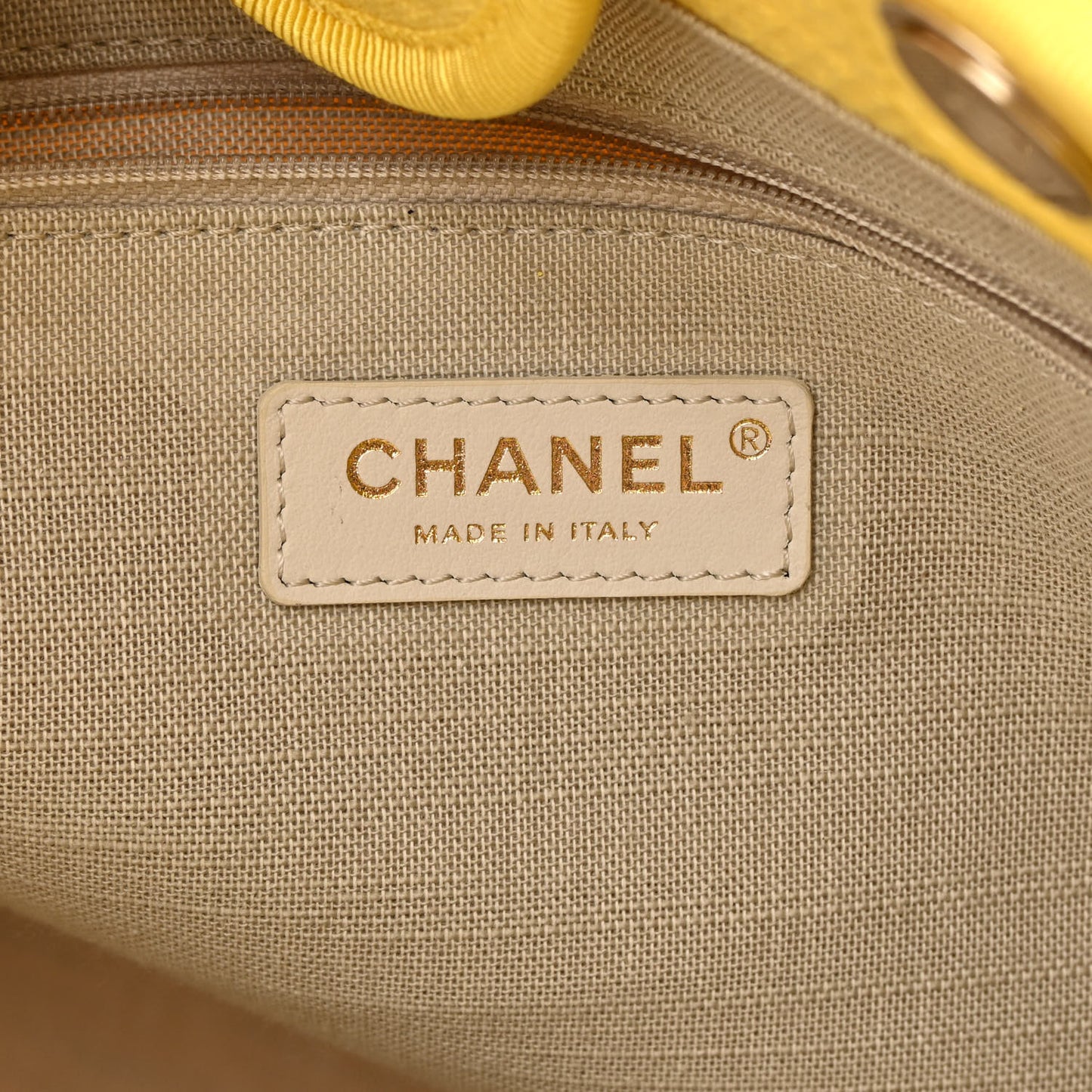 Mixed Fibers Small Deauville Tote Yellow