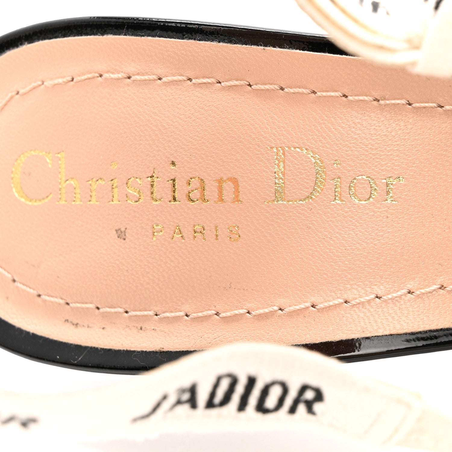 Christian Dior Patent Ribbon J'Adior Slingback 100mm Pumps 39 Black 7 of 13