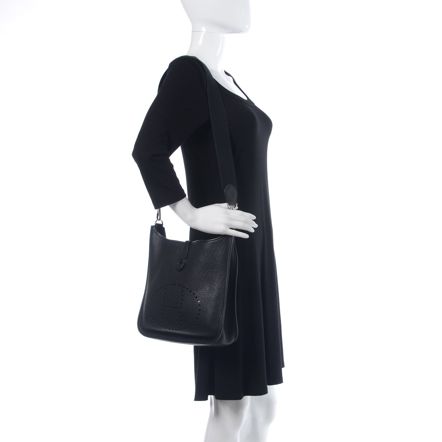 Hermes Taurillon Clemence Evelyne PM Black 2 of 9