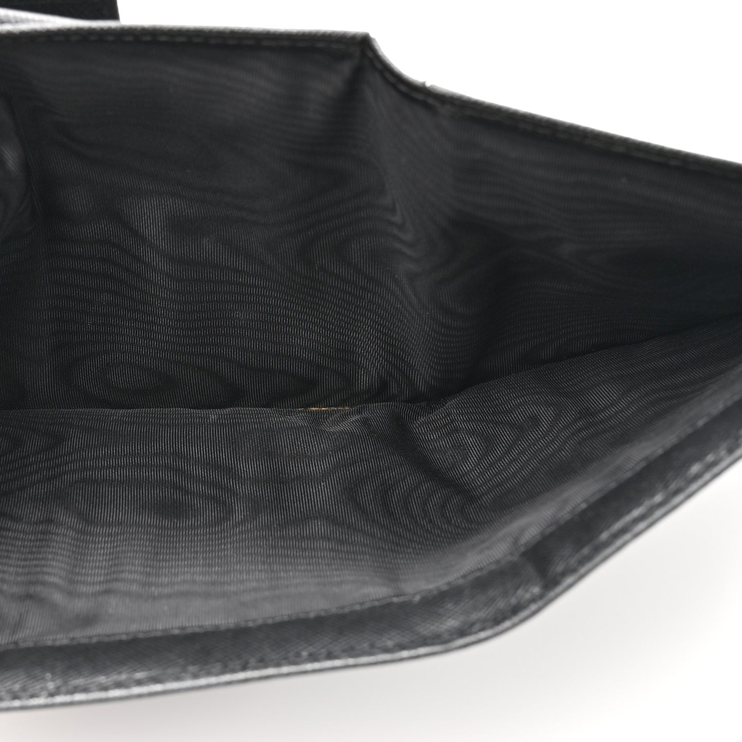 Saffiano Metal Flap Wallet Black