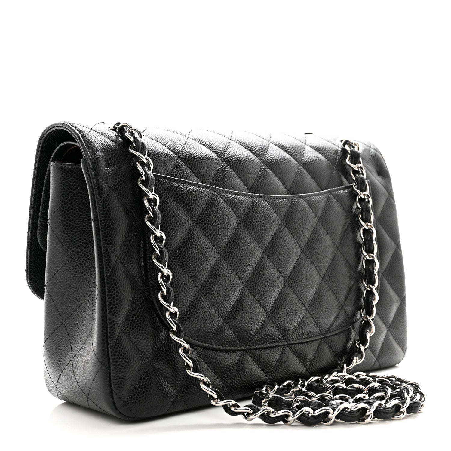 Chanel Caviar Quilted Jumbo Double Flap Black 3 of 12