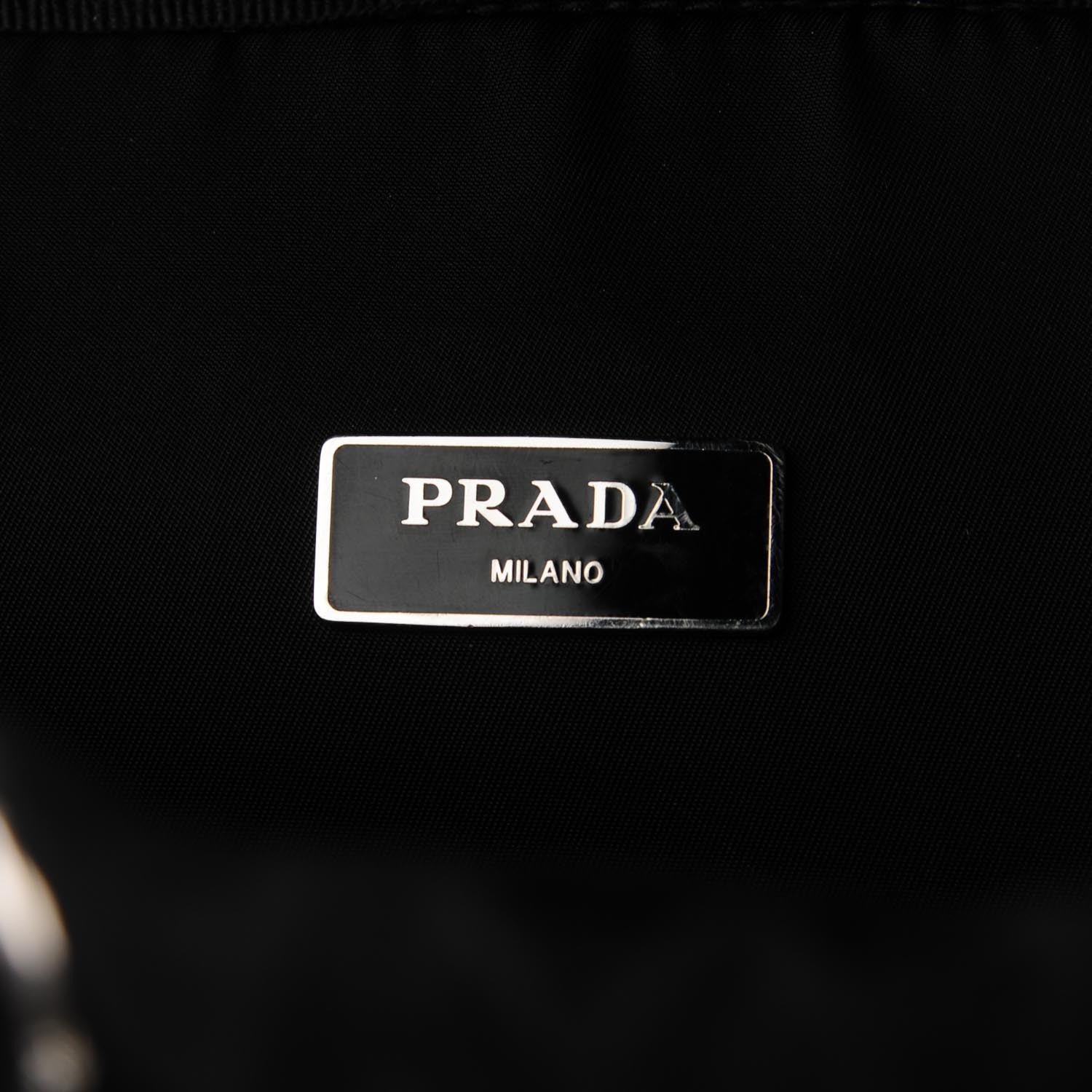 Prada Tessuto Nylon Double Buckle Backpack Black 7 of 9