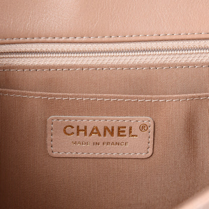 Chanel Calfskin Quilted Medium Daily Chevron Flap Beige 8 of 10