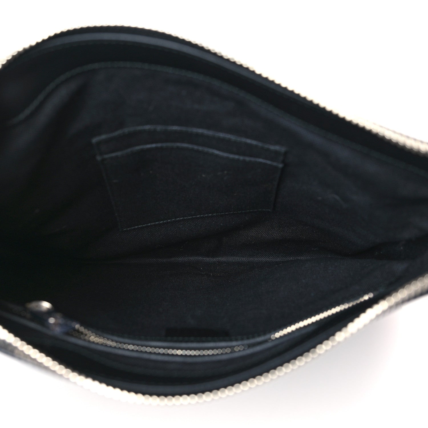 Gucci GG Supreme Monogram Appia Calfskin Web Flat Messenger Bag Black Grey 5 of 9