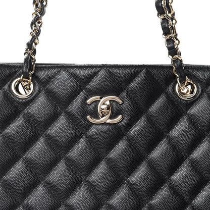 Chanel Caviar Quilted Large Classic Shopping Tote Black 10 of 10