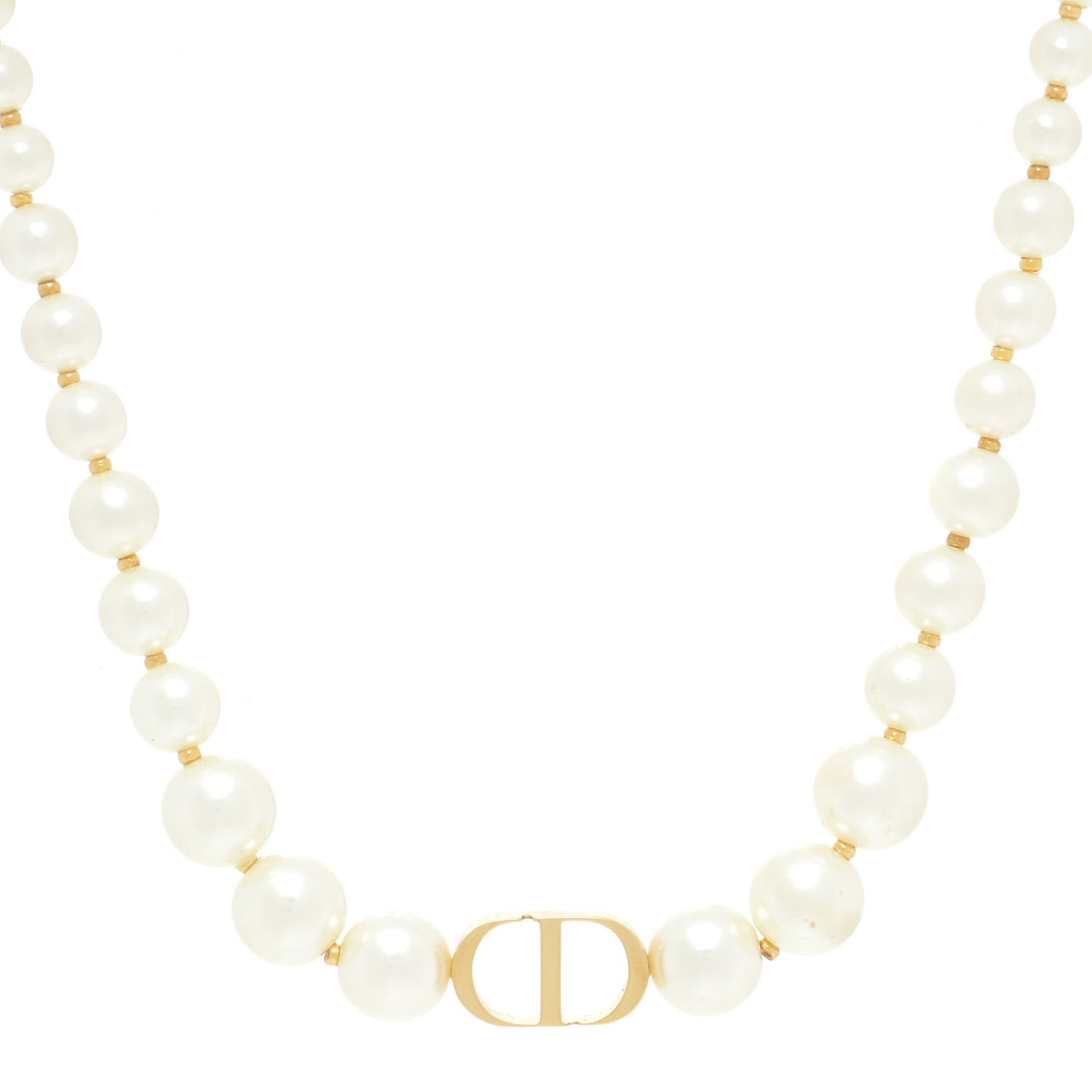 Pearl 30 Montaigne Choker Necklace Gold