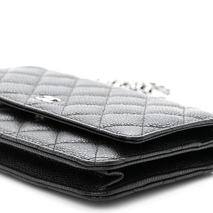 Chanel Caviar Quilted Wallet on Chain WOC Black 10 of 10