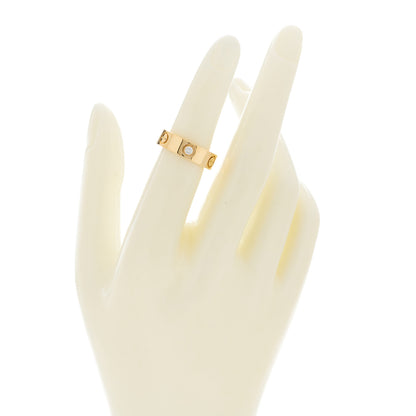 Cartier 18K Yellow Gold 3 Diamond 5.5mm LOVE Ring 50 5.25 2 of 5