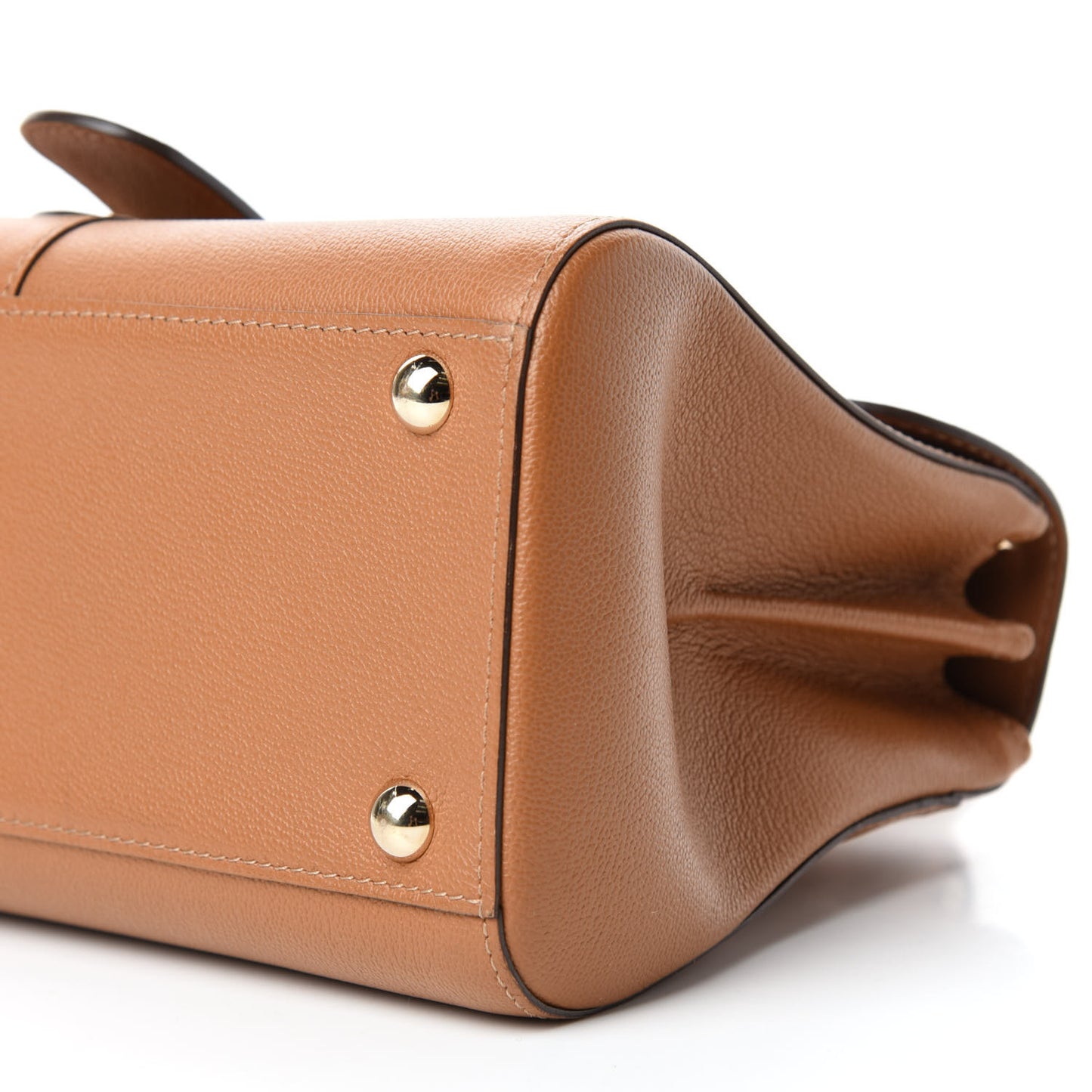 Calfskin Mini Brillant East West Satchel Natural