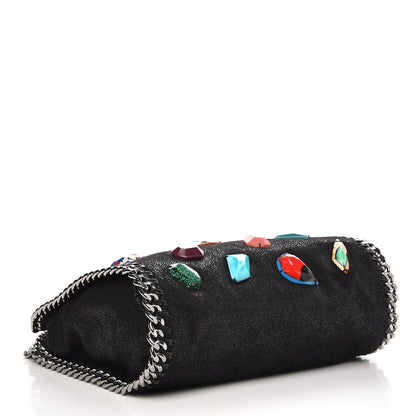 Stella McCartney Shaggy Deer Mini Falabella Stone Embellished Crossbody Tote Black 4 of 7