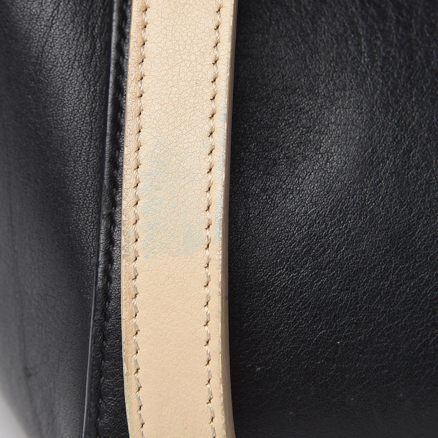 Celine Smooth Calfskin Small Bi-Color Belt Bag Black Cream 10 of 17