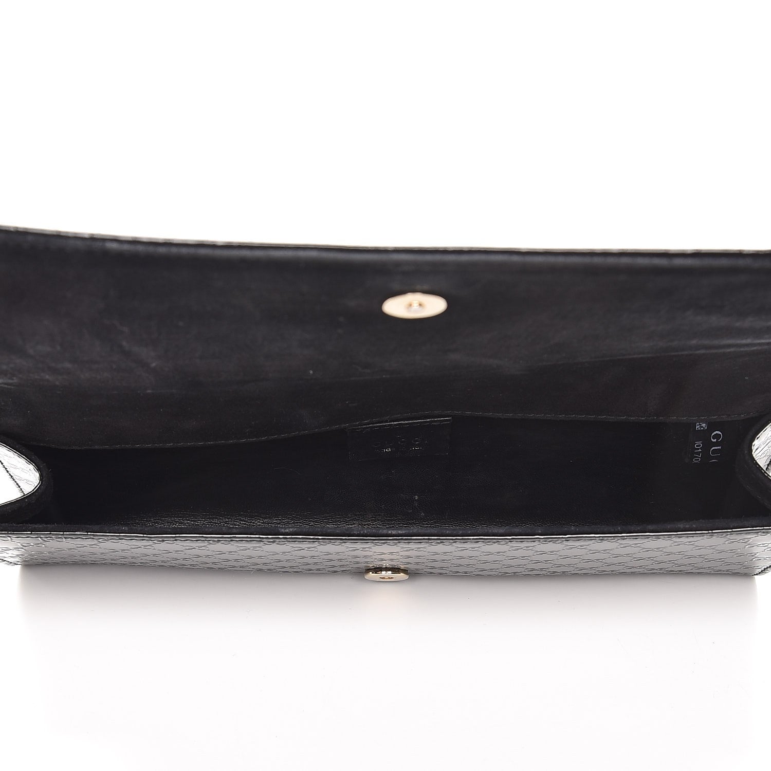 Gucci Patent Microguccissima Small Broadway Clutch Black 5 of 8
