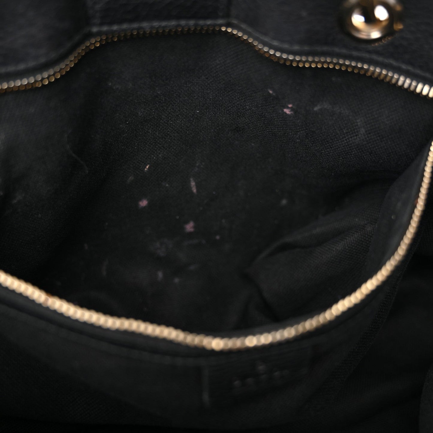 Pebbled Calfskin Medium Bamboo Shopper Tote Black