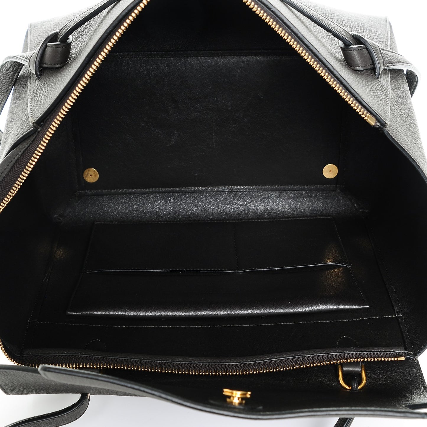 Drummed Calfskin Small Belt Bag Grey