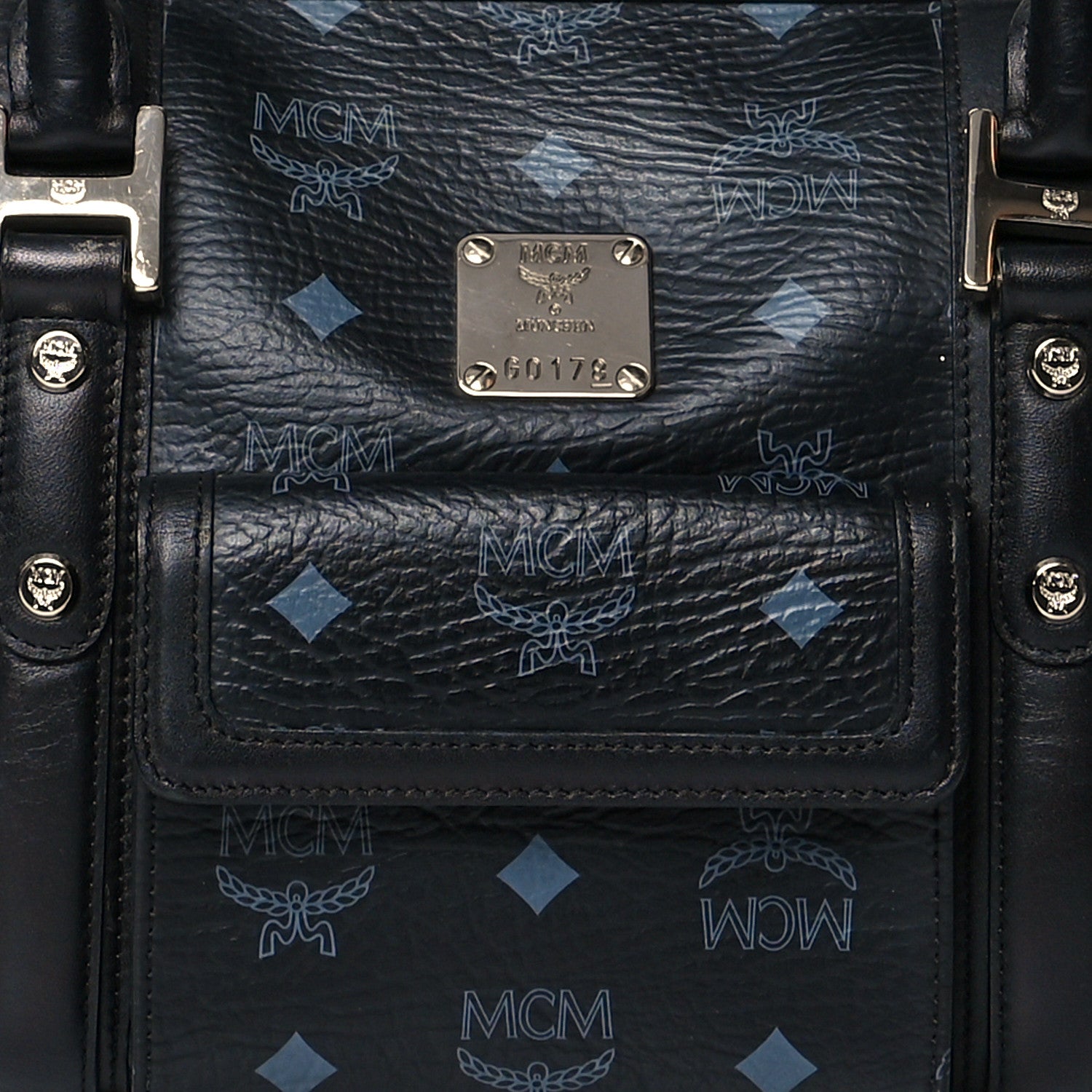 MCM Visetos Boston Bag Black 1085248 – FASHIONPHILE