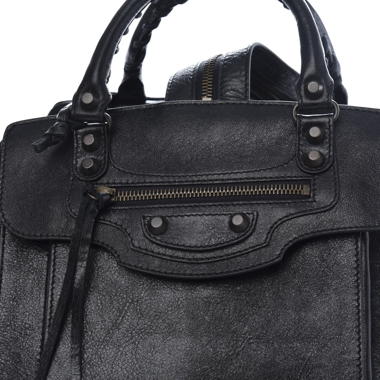 Balenciaga Agneau Classic Hardware Zip Traveler Backpack Black 11 of 11