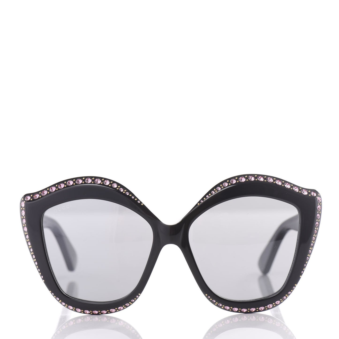 Crystal Cat Eye GG0118S Sunglasses Black