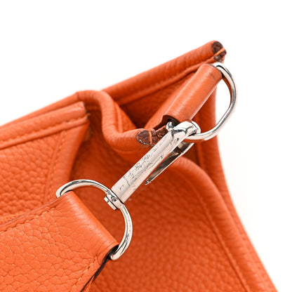 Hermes Taurillon Clemence Evelyne III PM Orange 12 of 12
