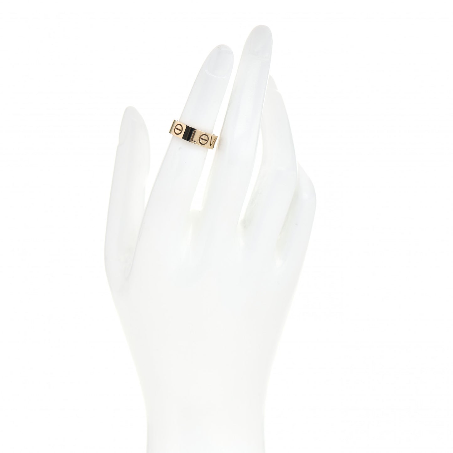 18K Yellow Gold 5.5mm Engraved LOVE Ring 48 4.5