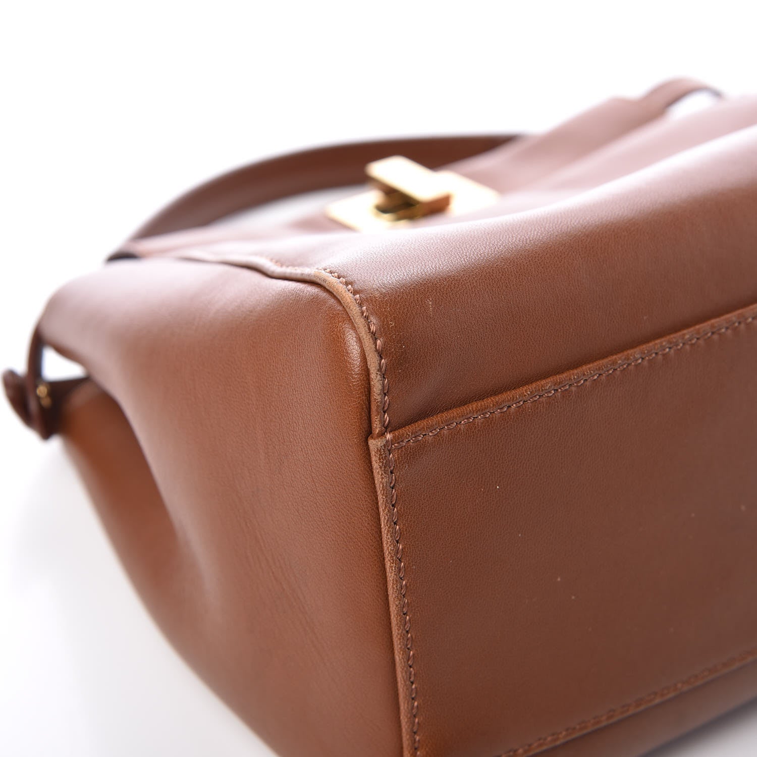 Fendi Nappa Mini Peekaboo Iconic Satchel Corteccia 12 of 15