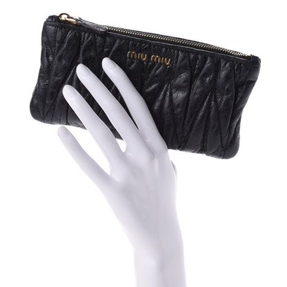 Miu Miu Nappa Matelasse Lux Pouch Black 2 of 11
