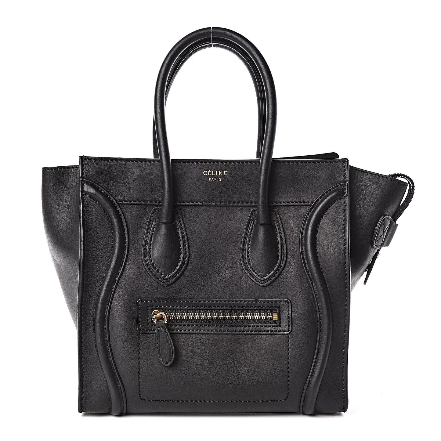 Smooth Calfskin Micro Luggage Black