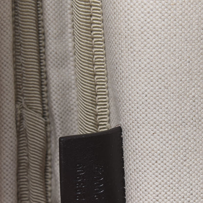 Gucci GG Supreme Monogram Selleria Calfskin Four Wheel Carry On Suitcase Beige Ebony Cocoa 6 of 11