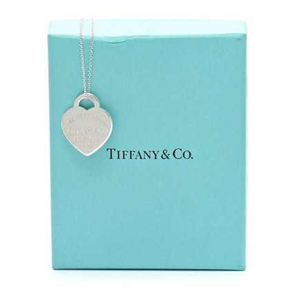Tiffany Sterling Silver Small Return to Tiffany Heart Pendant Necklace 7 of 7