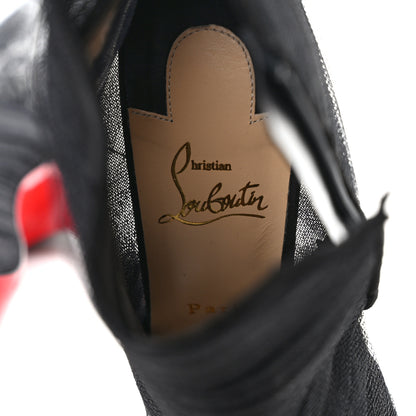 Christian Louboutin Tulle Nappa Libellibooty 100 Ankle Boots 39 Black 7 of 8