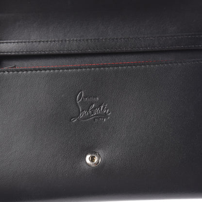 Christian Louboutin Calfskin Macaron Spiked Flap Wallet Black 7 of 8