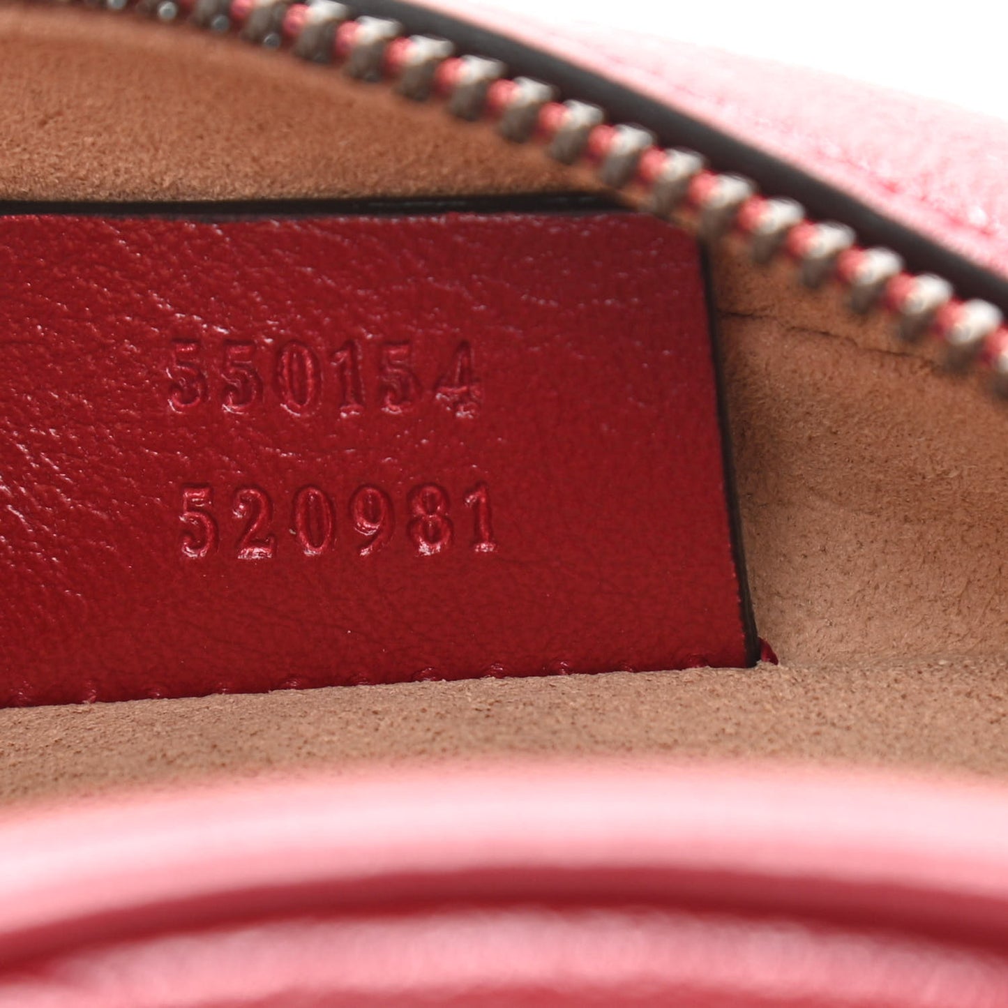 Glazed Calfskin Matelasse Heart Mini GG Marmont Round Shoulder Bag Romantic Cerise
