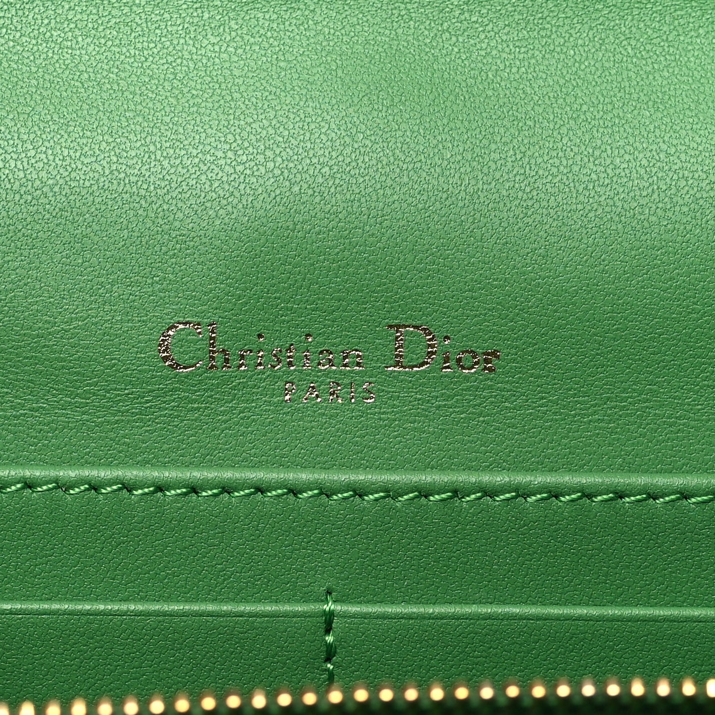 Lambskin Cannage My Dior Daily Chain Pouch Jade Green
