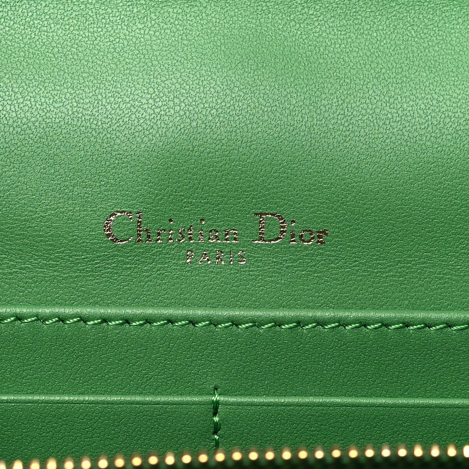 Christian Dior Lambskin Cannage My Dior Daily Chain Pouch Jade Green 6 of 10