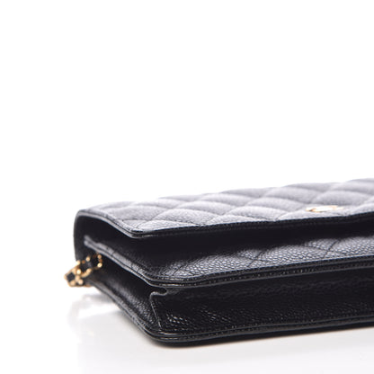 Chanel Caviar Quilted Wallet On Chain WOC Black 9 of 11