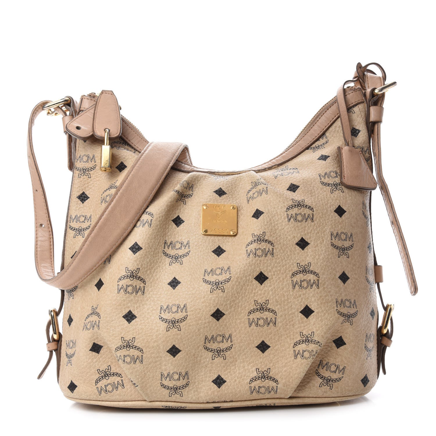 MCM Visetos Hobo Beige 1 of 11