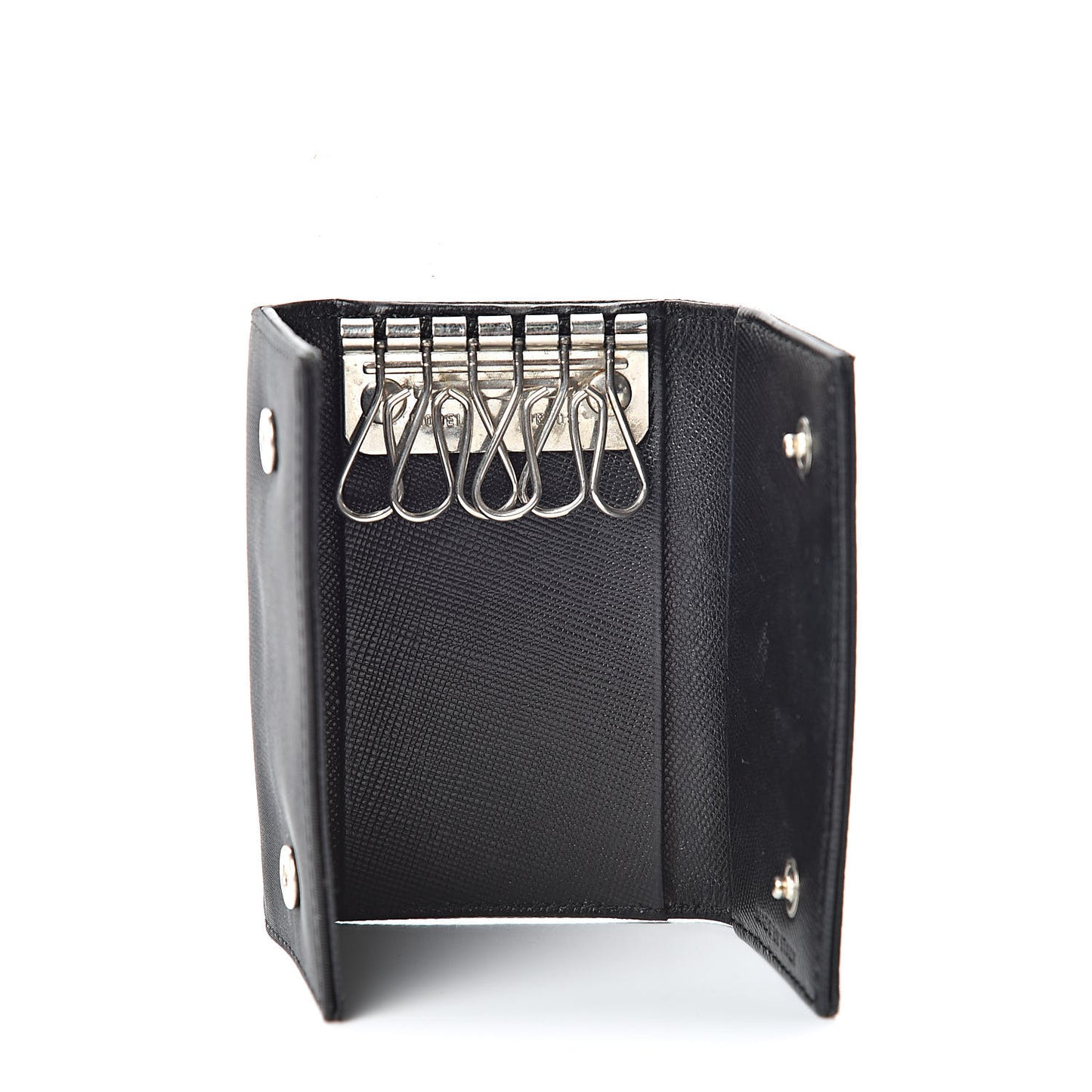Tessuto Nylon 6 Key Holder Black