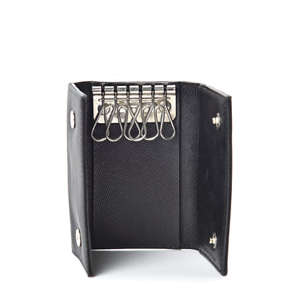 Prada Tessuto Nylon 6 Key Holder Black 5 of 7