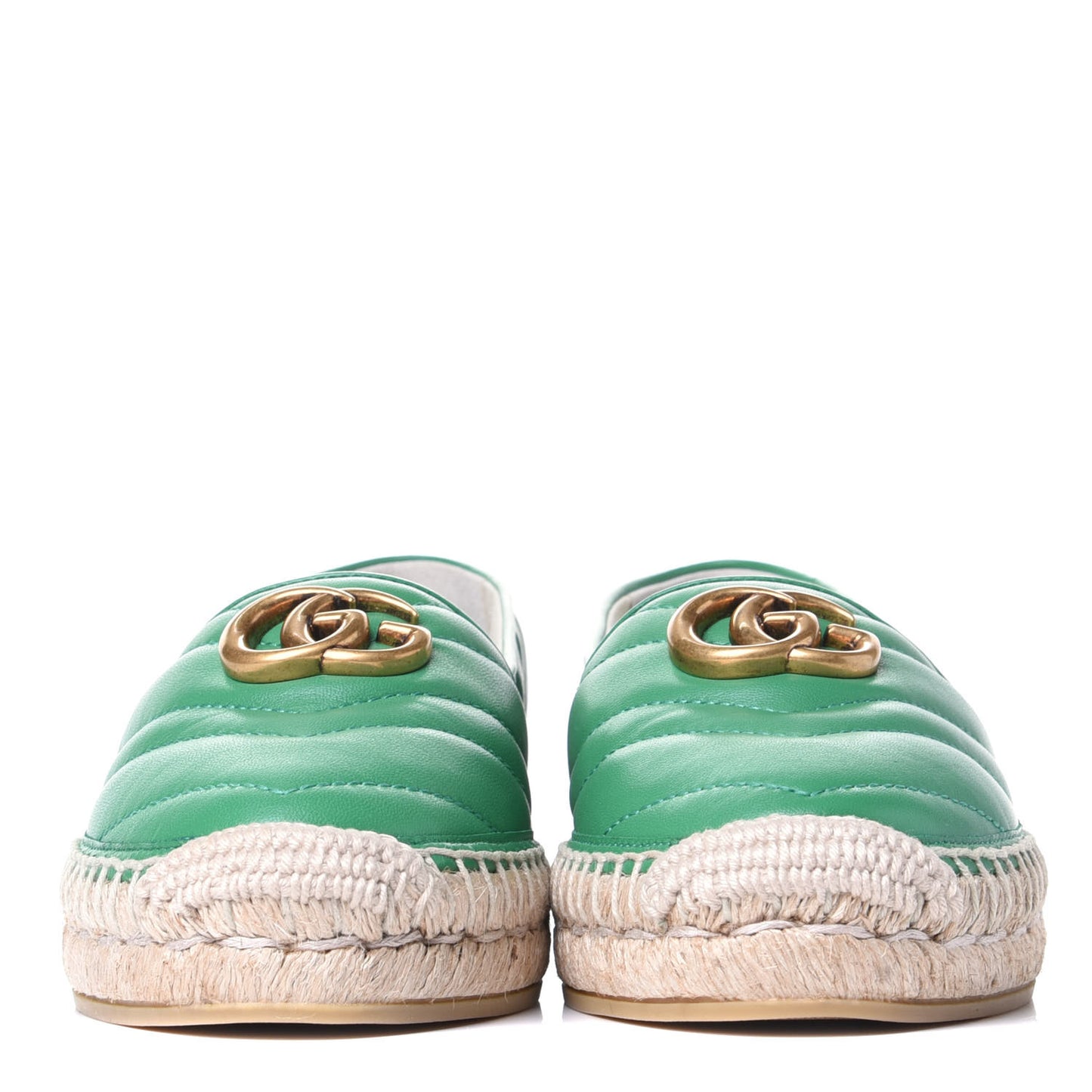 Nappa Matelasse GG Marmont Espadrilles 36 New Shamarock