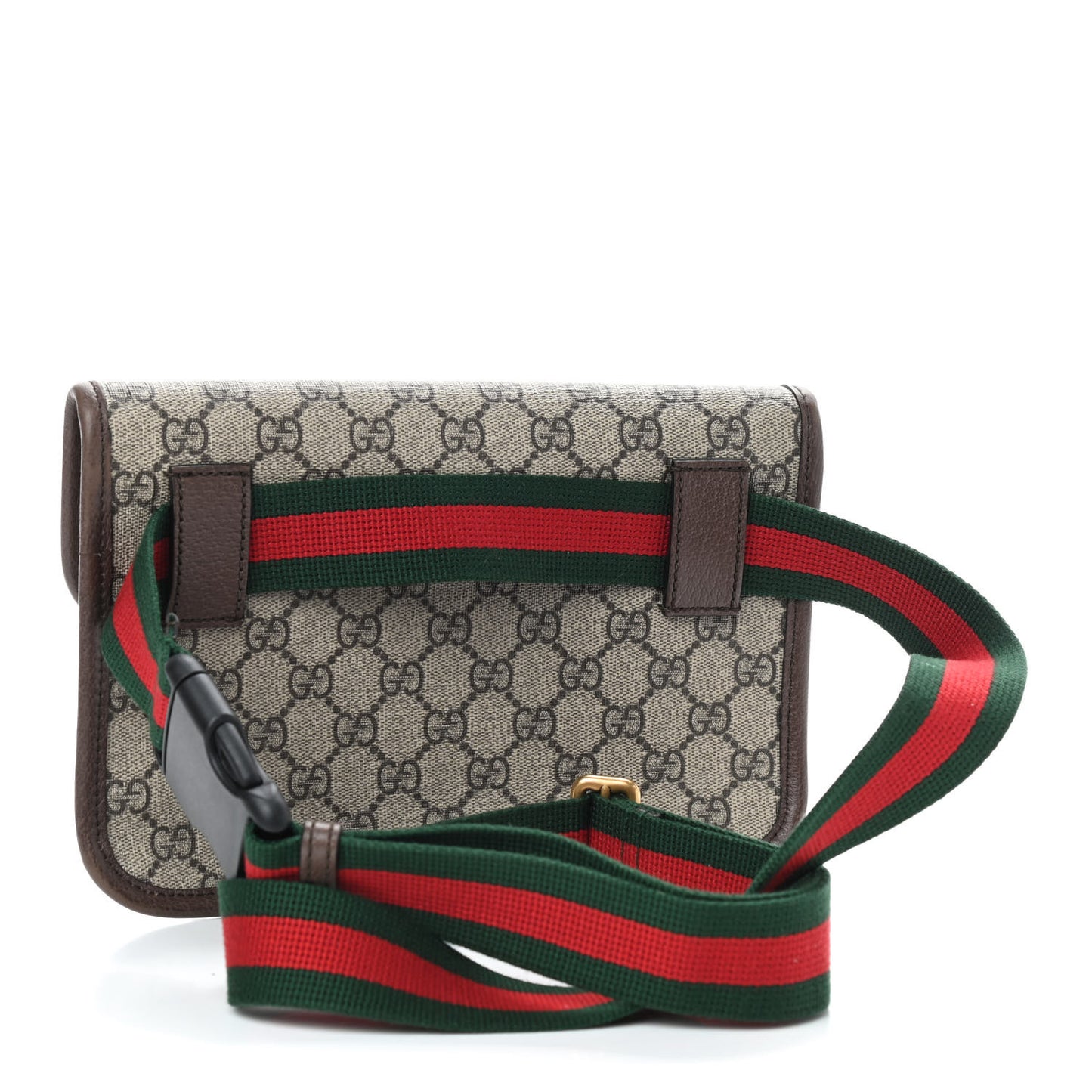 GG Supreme Monogram Neo Vintage Web Belt Bag Brown