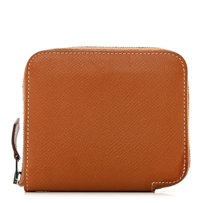 Hermes Epsom Silk'in Compact Wallet Gold 1 of 7