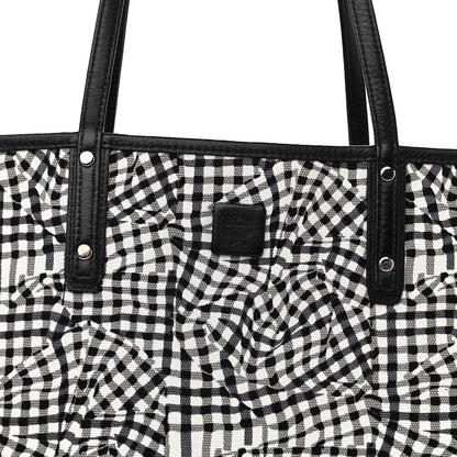 MCM Visetos Medium Anya Zip Top Shopper Tote Black 10 of 15